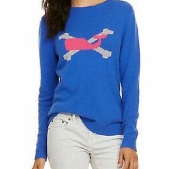 Vineyard Vines Crossbones Whale Cashmere Blend Womens - Picture 8 of 8